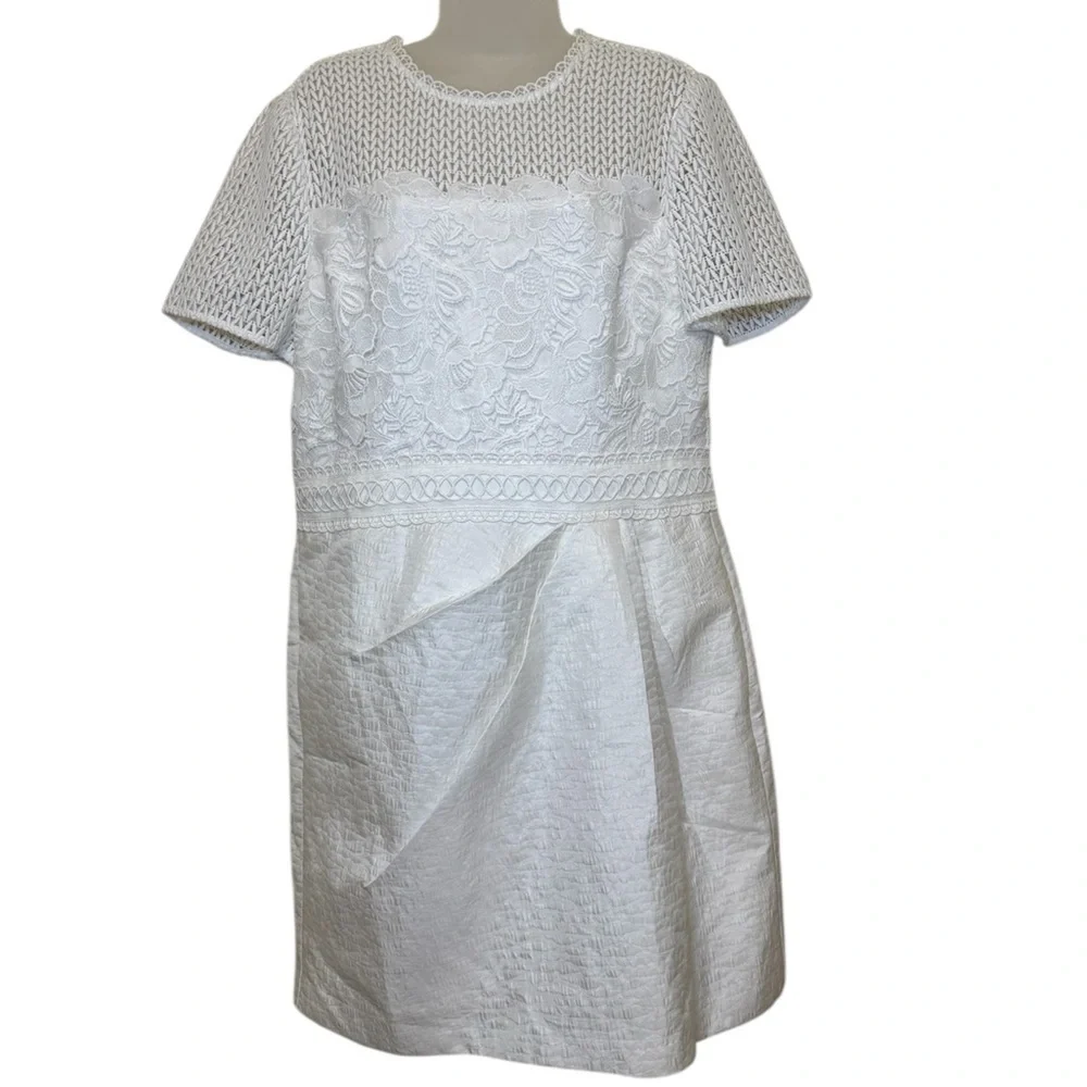 Reiss Freyda Short Sleeve Lace Dress Size 12 PLEASE READ